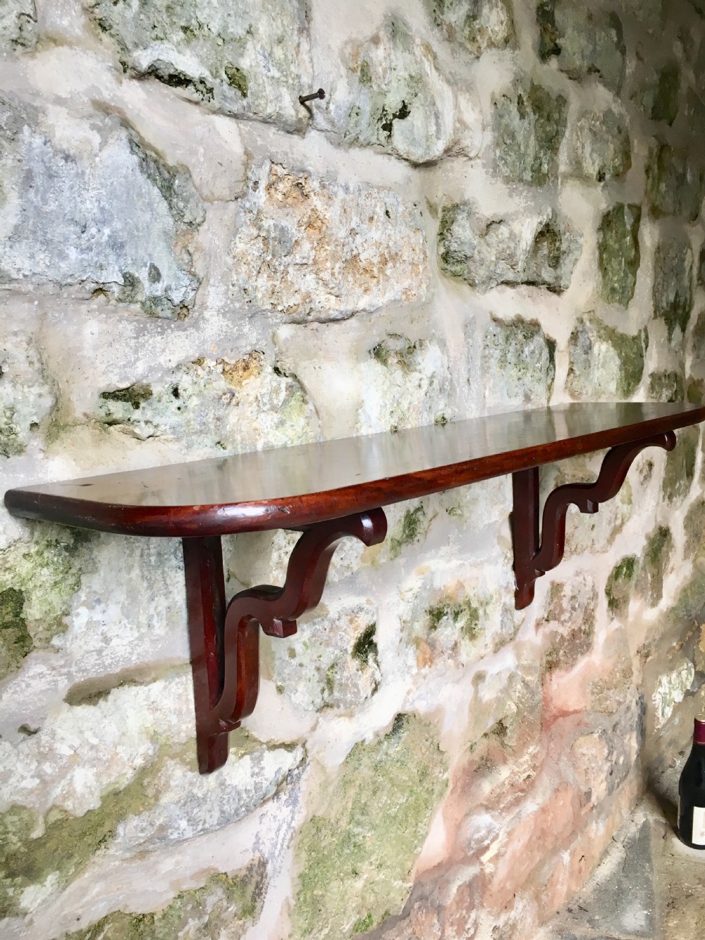 Georgian mahogany shelf  View XV