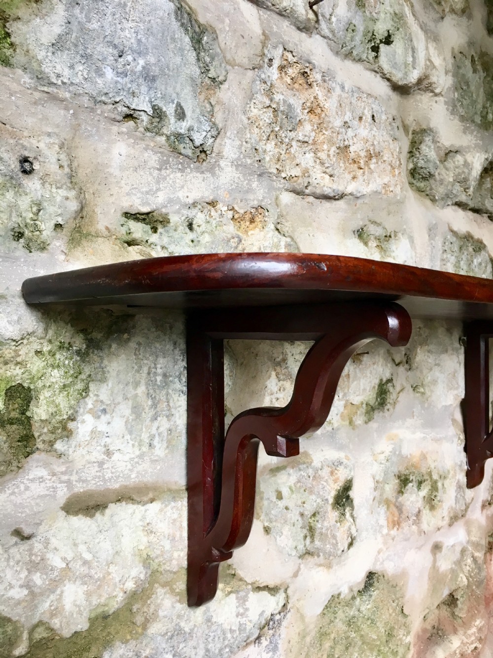 Georgian mahogany shelf  View XVI