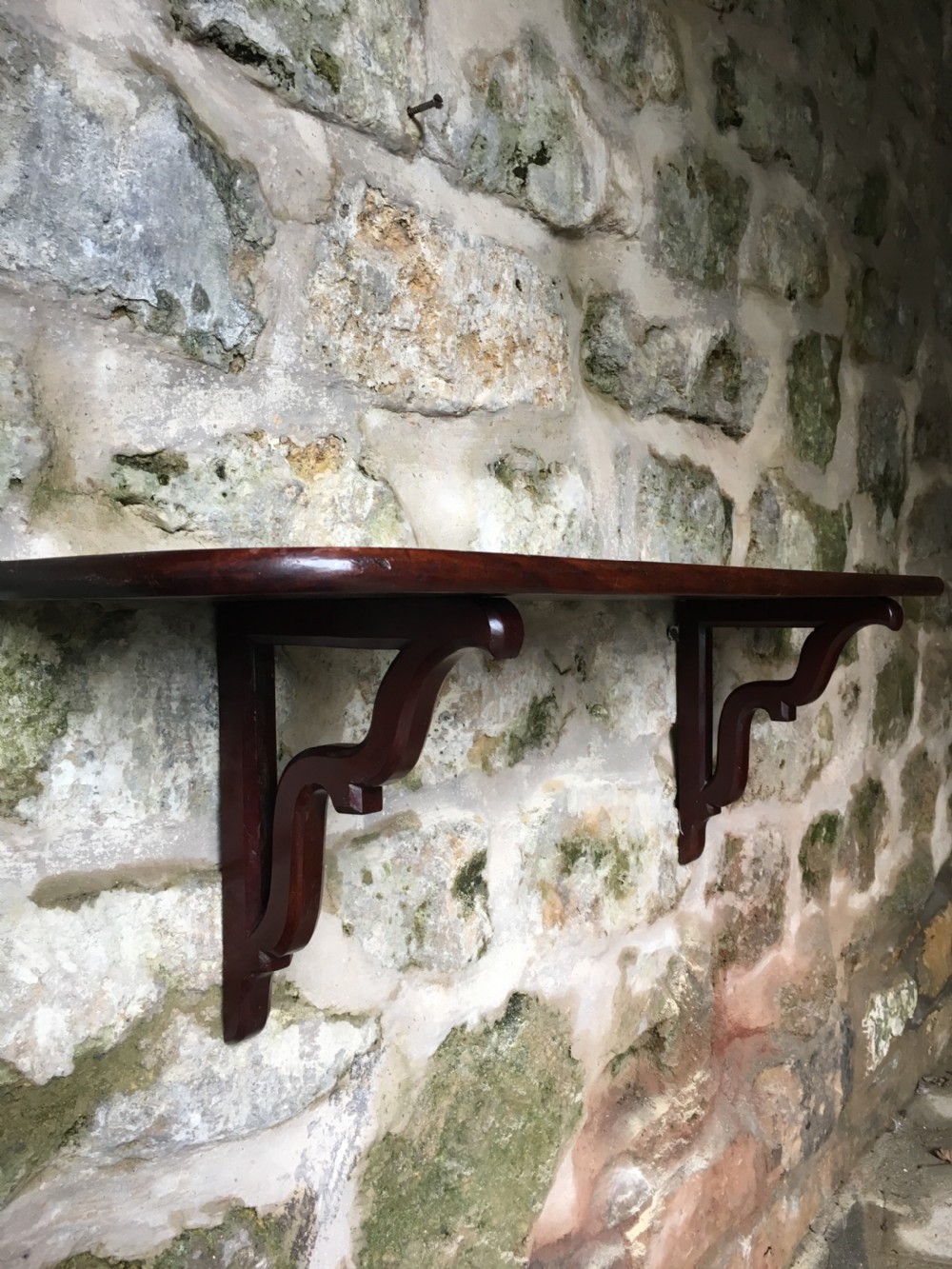 Georgian mahogany shelf  View XVII