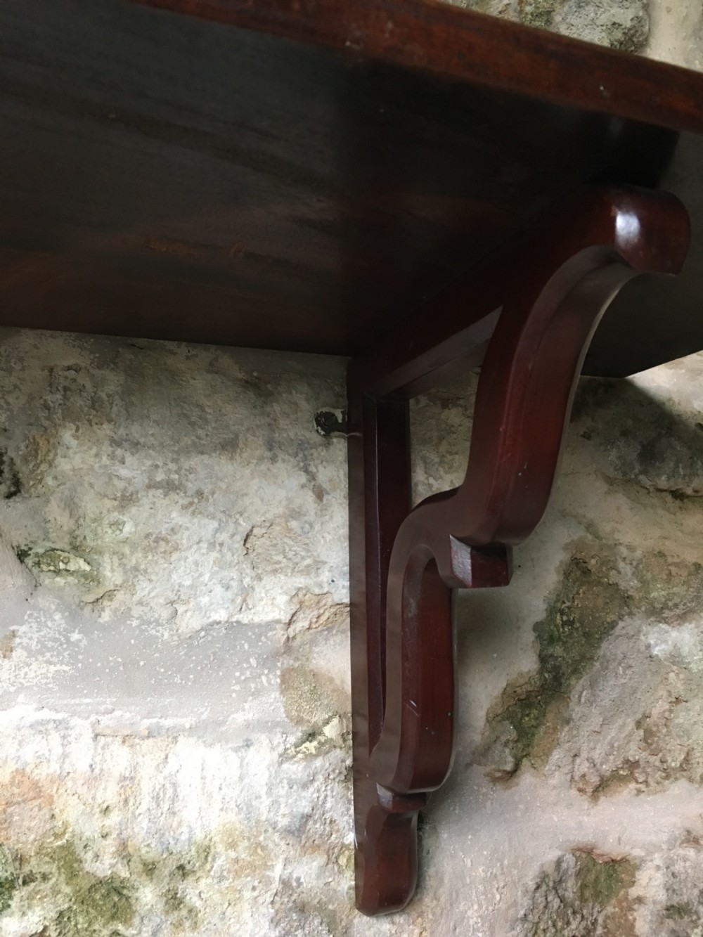 Georgian mahogany shelf  View XIX