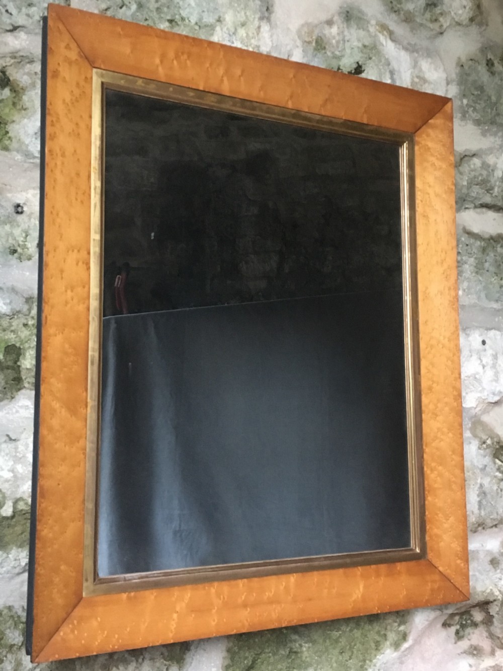 Beautiful bird's eye maple wall mirror