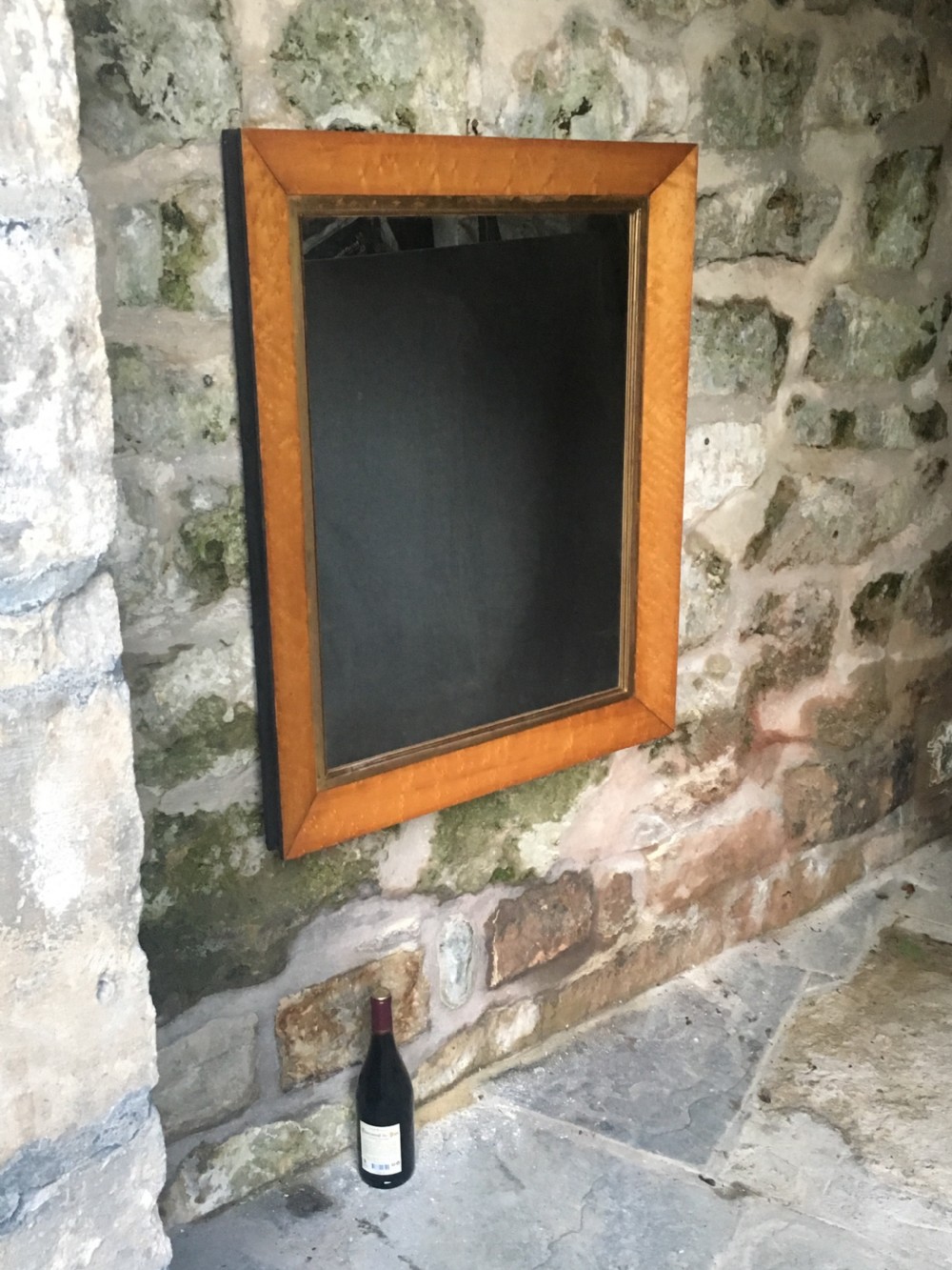 Beautiful bird's eye maple wall mirror View II