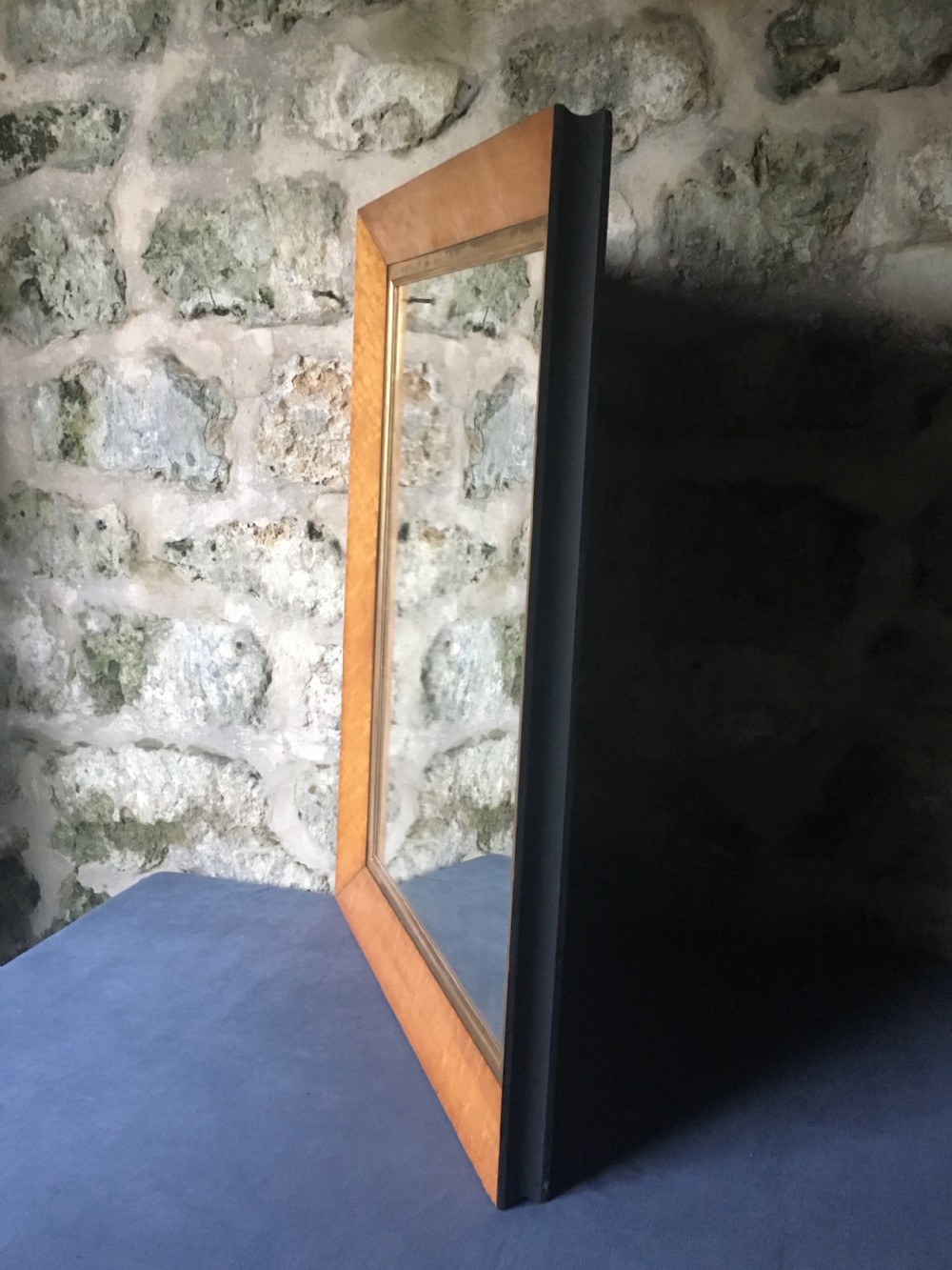 Beautiful bird's eye maple wall mirror View X