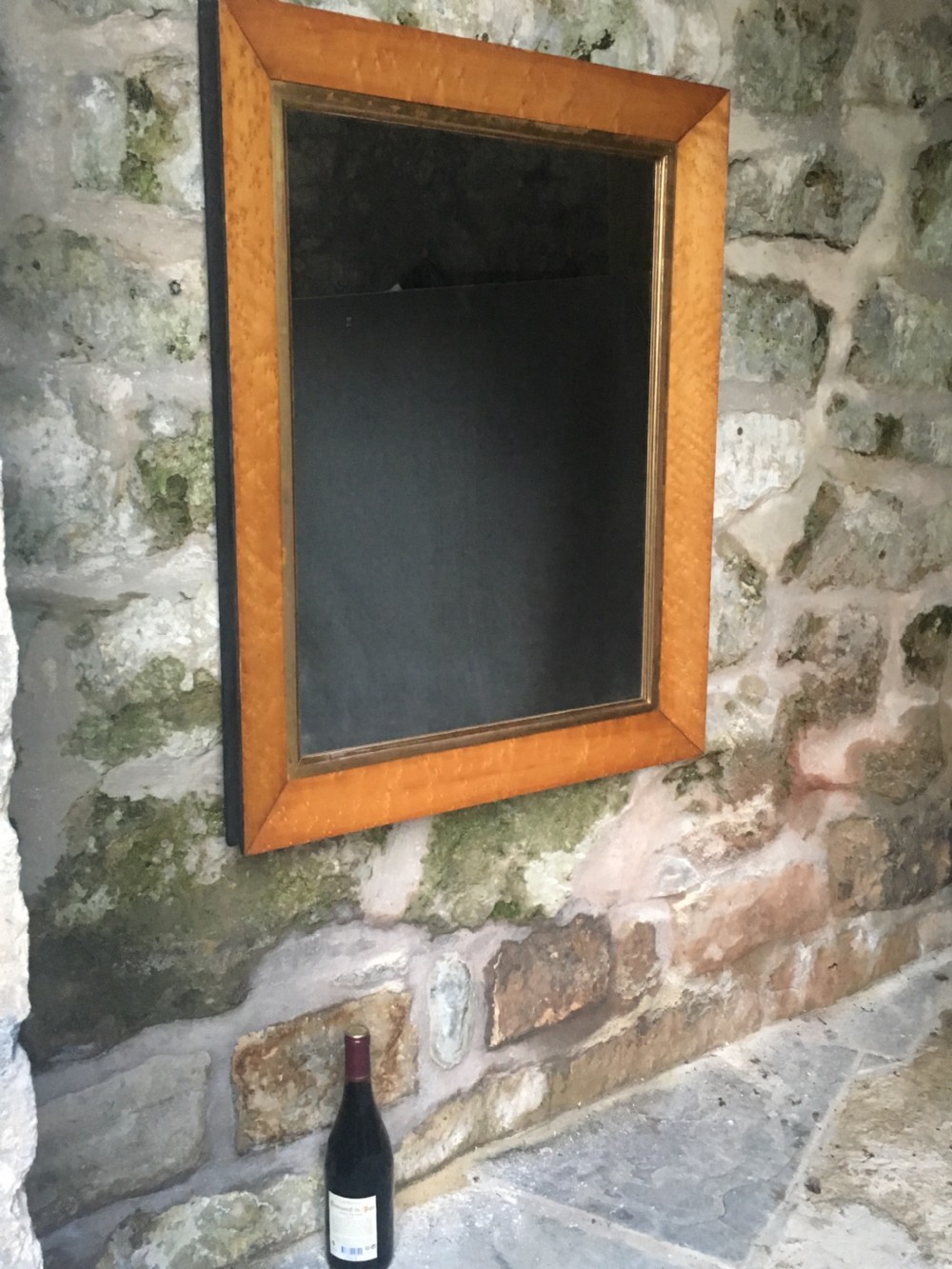 Beautiful bird's eye maple wall mirror View XV