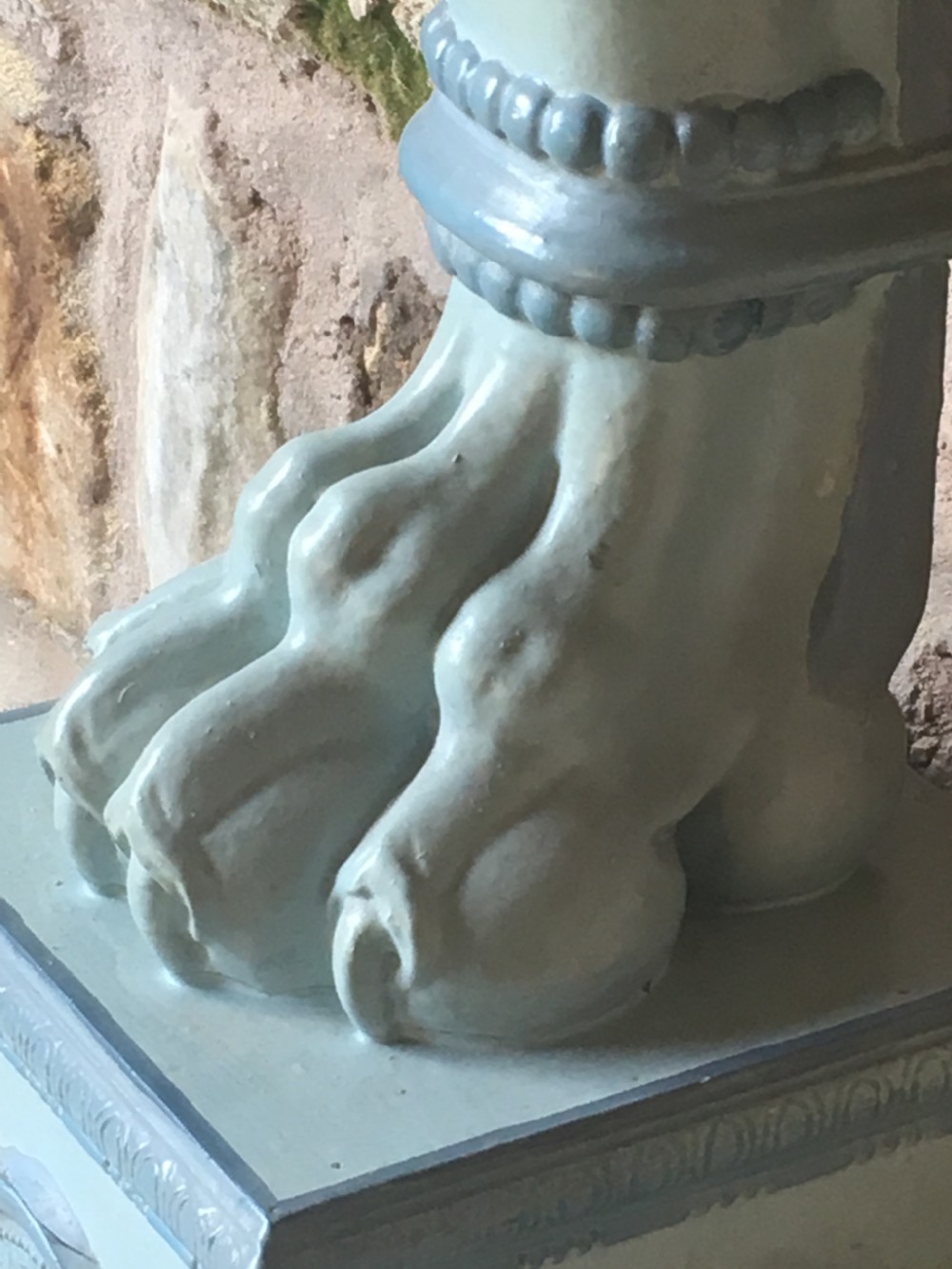 Early c20th painted pedestal View X
