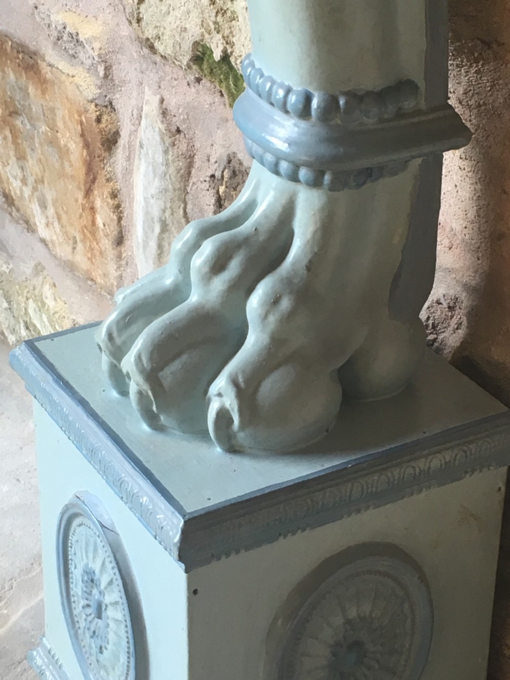 Early c20th painted pedestal View XI