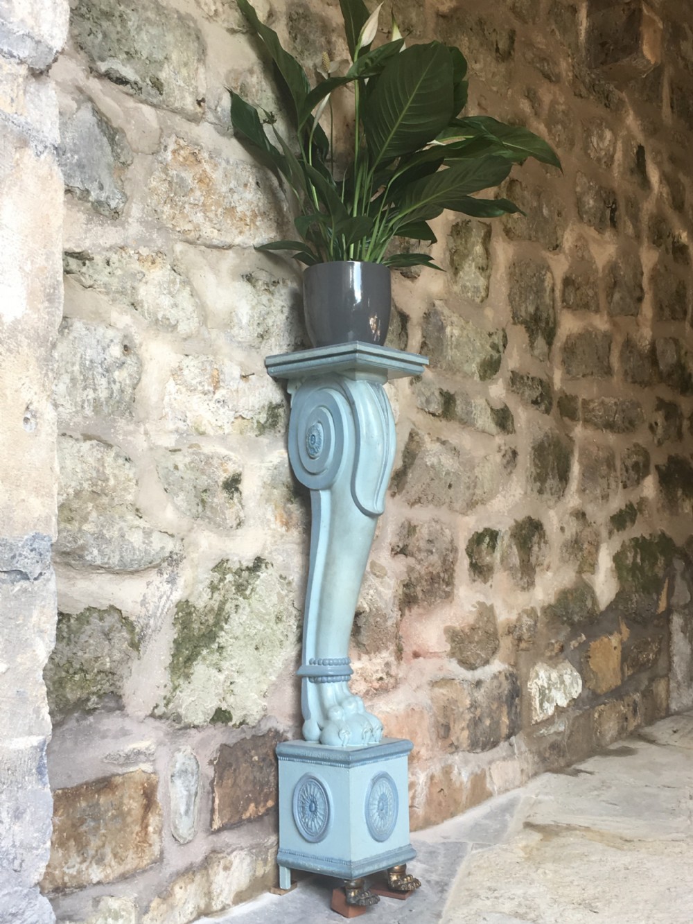 Early c20th painted pedestal View XIV