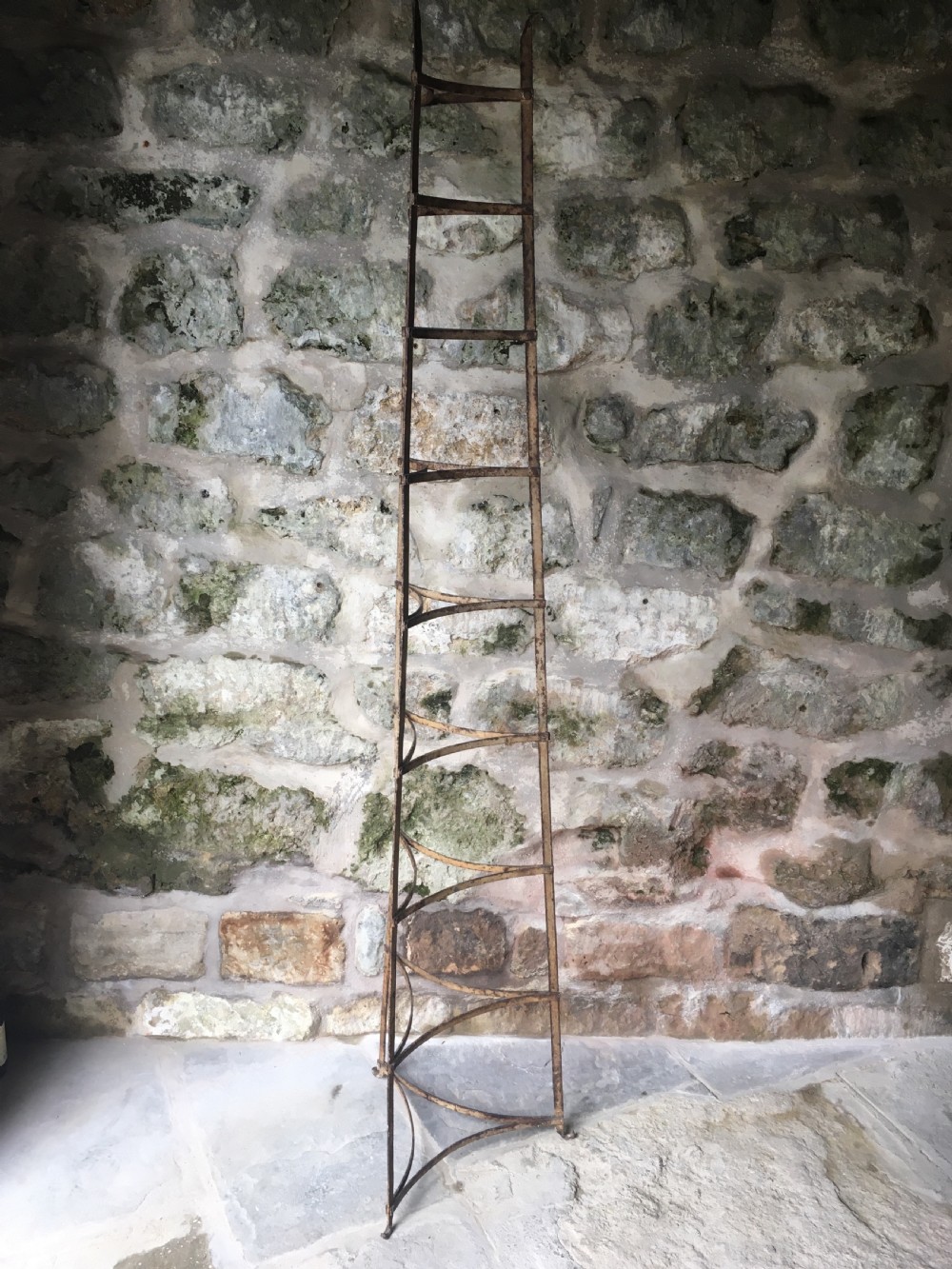 Tall painted pot stand View III