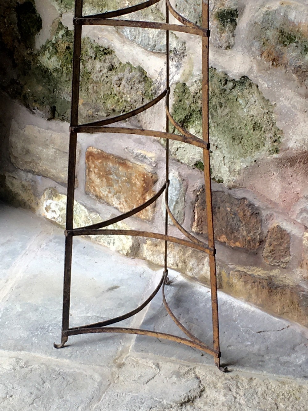 Tall painted pot stand View XI