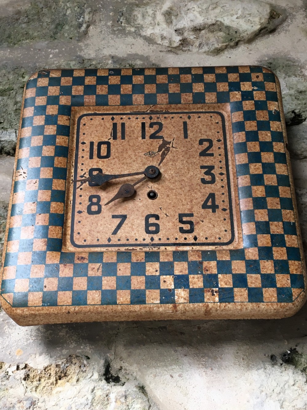 1930s painted bistro wall clock View VIII