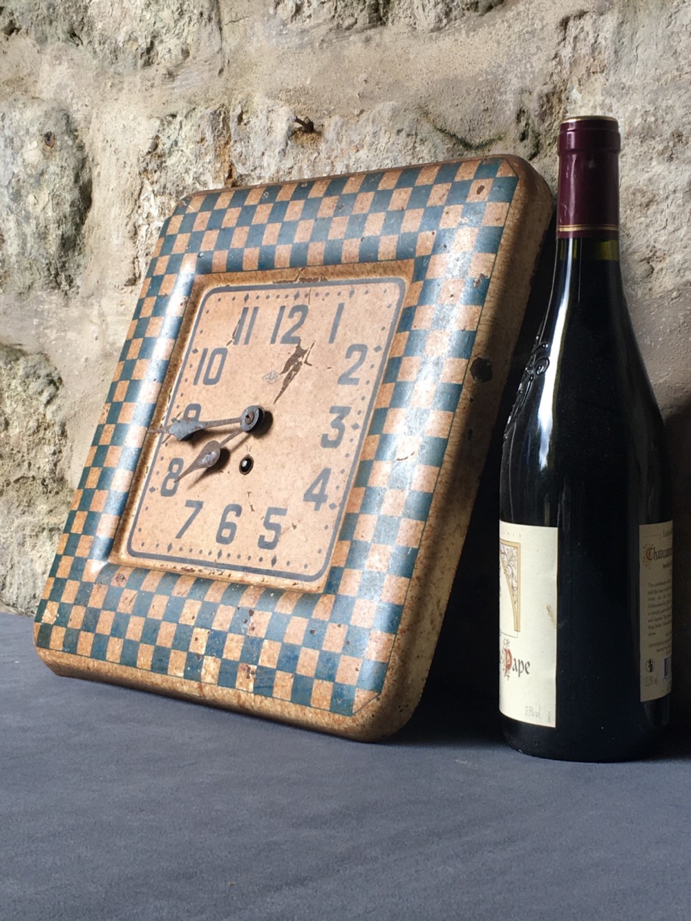 1930s painted bistro wall clock View X