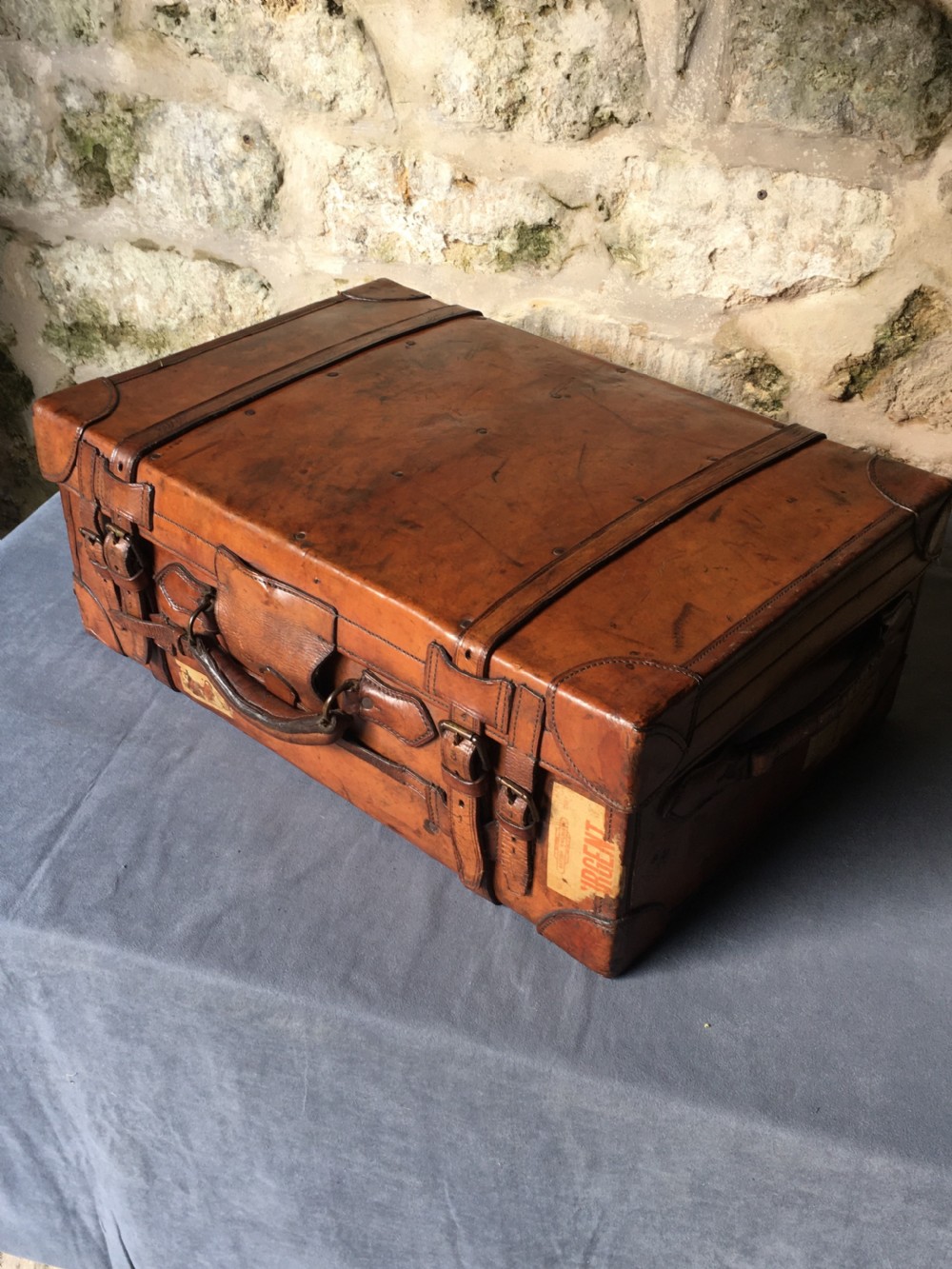 Luggage: a wonderful leather suitcase 