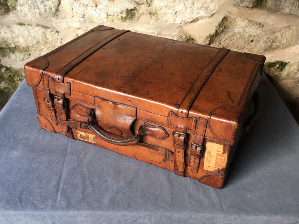 Luggage: a wonderful leather suitcase  View II