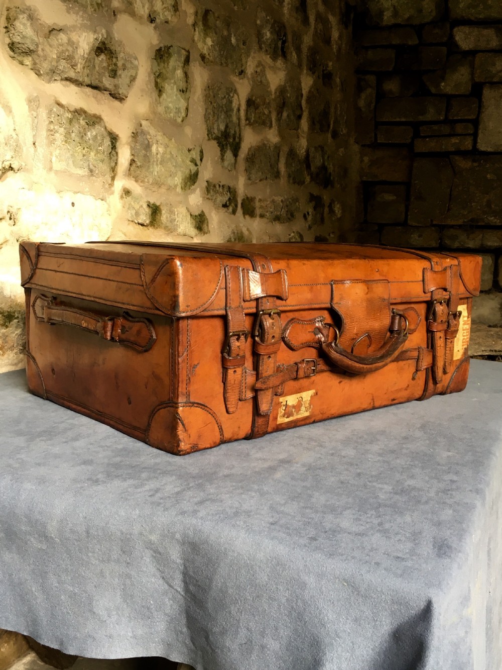 Luggage: a wonderful leather suitcase  View IV