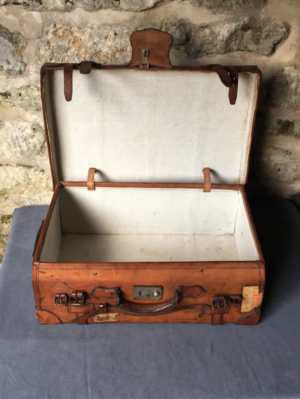 Luggage: a wonderful leather suitcase  View XI