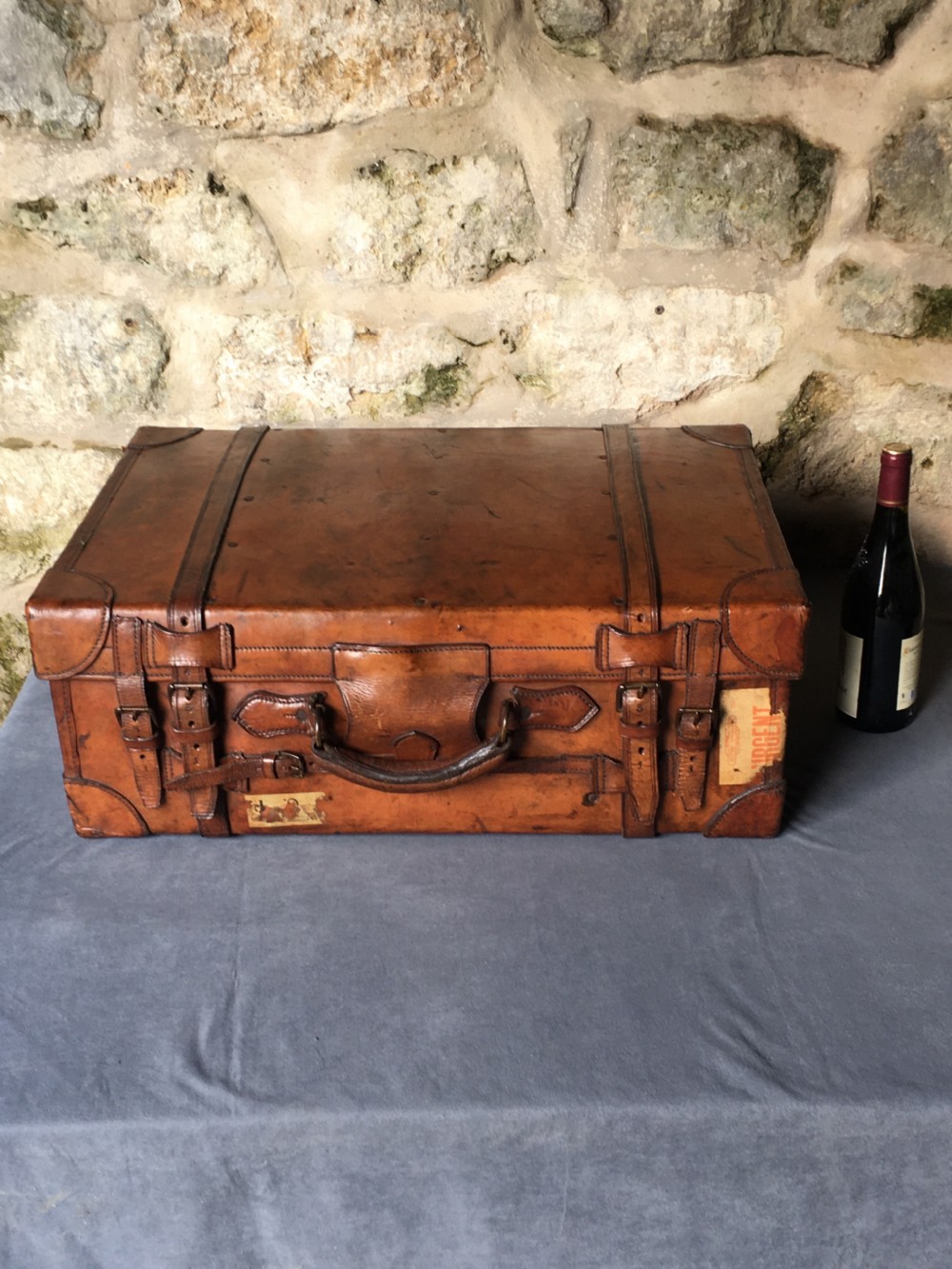 Luggage: a wonderful leather suitcase  View XIII