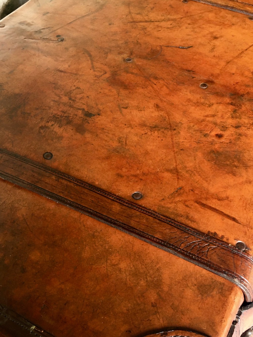 Luggage: a wonderful leather suitcase  View XV