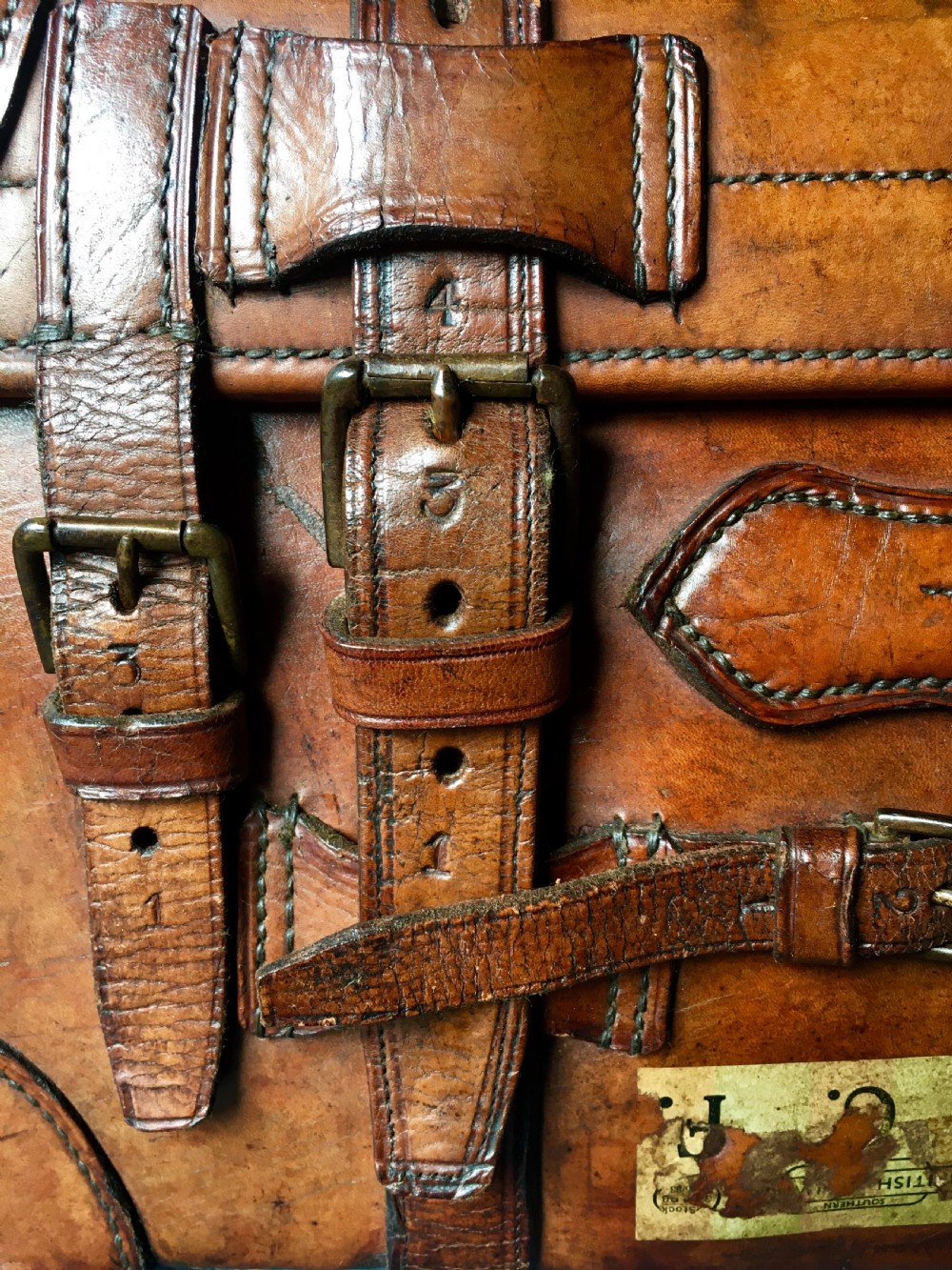 Luggage: a wonderful leather suitcase  View XVI