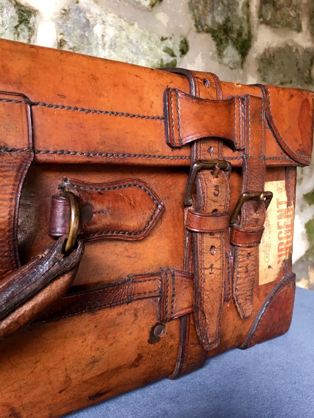 Luggage: a wonderful leather suitcase  View XVII