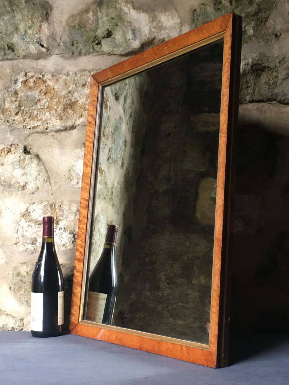Bird's eye maple frame mirror View II