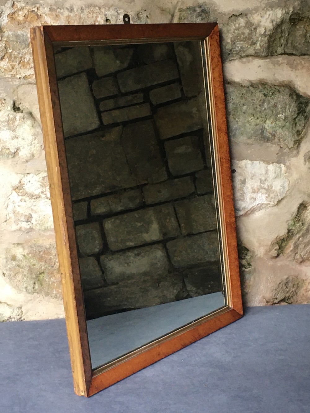 Bird's eye maple frame mirror View V