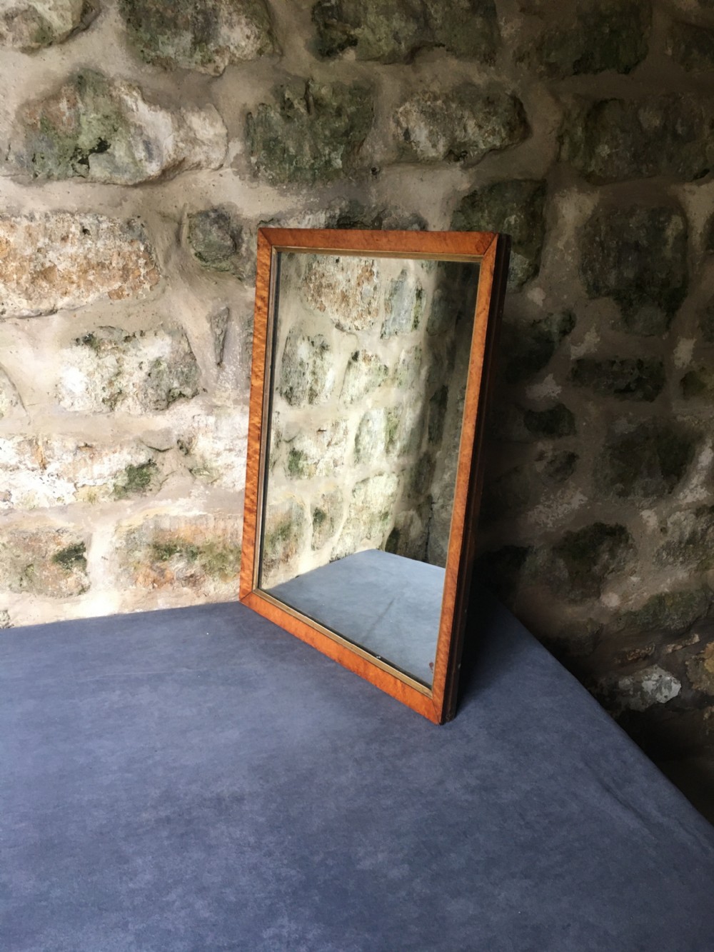 Bird's eye maple frame mirror View VII