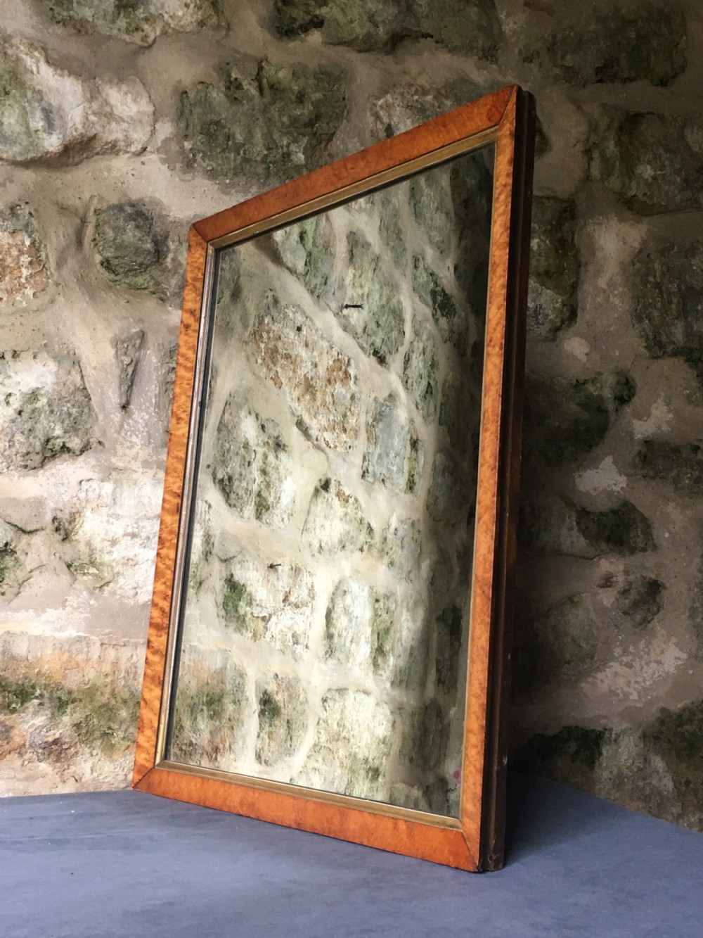 Bird's eye maple frame mirror View VIII