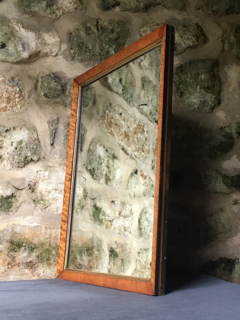 Bird's eye maple frame mirror View X