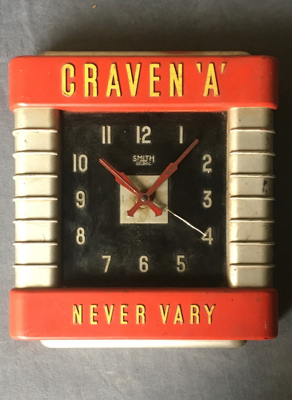 Art Deco Advertising Wall Clock