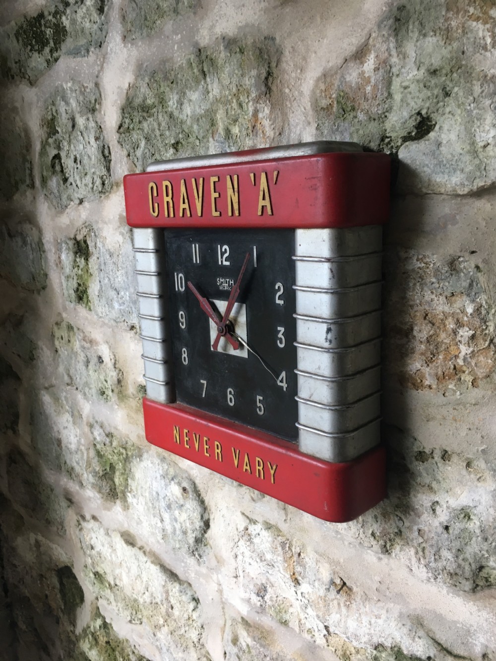Art Deco Advertising Wall Clock View V
