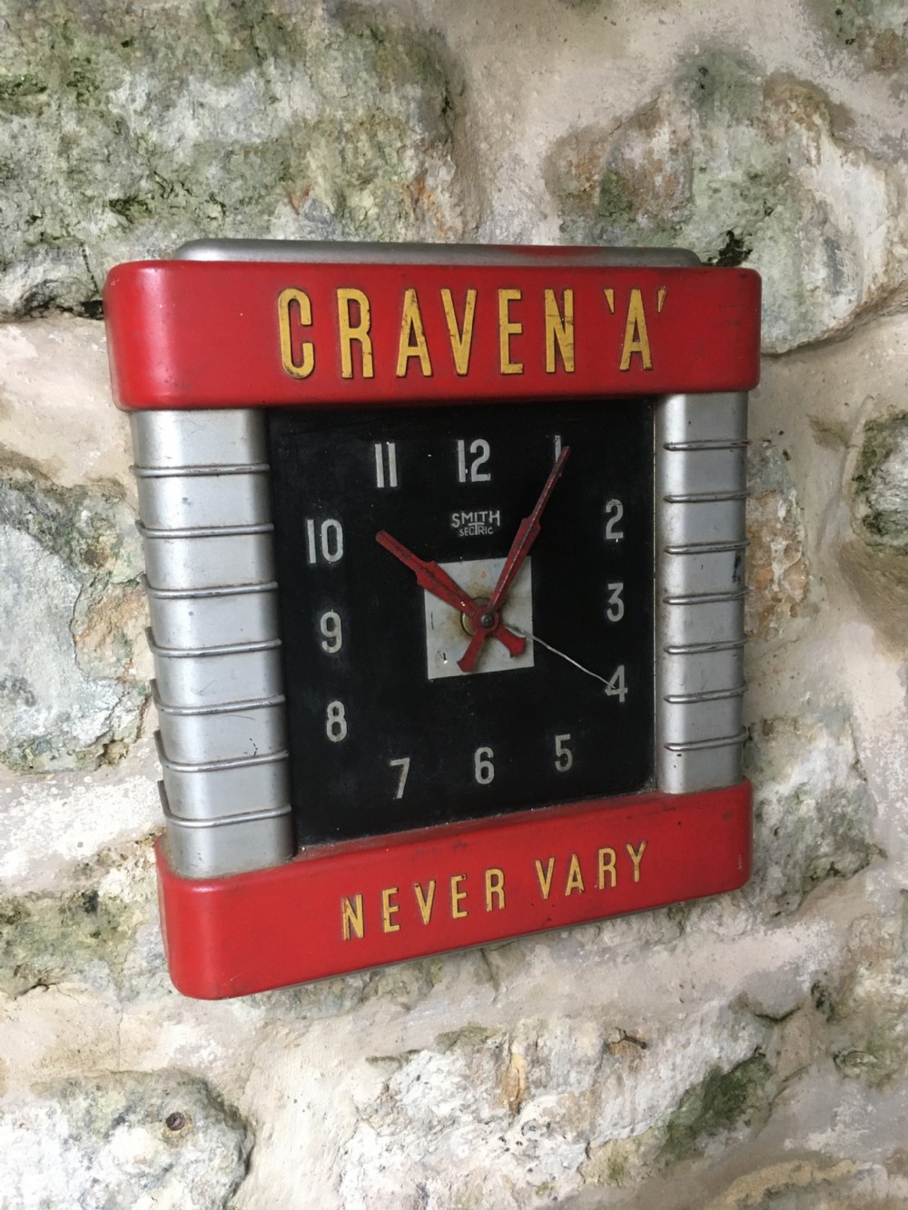 Art Deco Advertising Wall Clock View VI