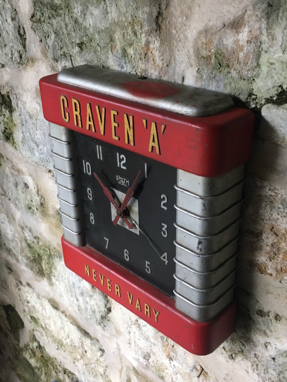 Art Deco Advertising Wall Clock View VII