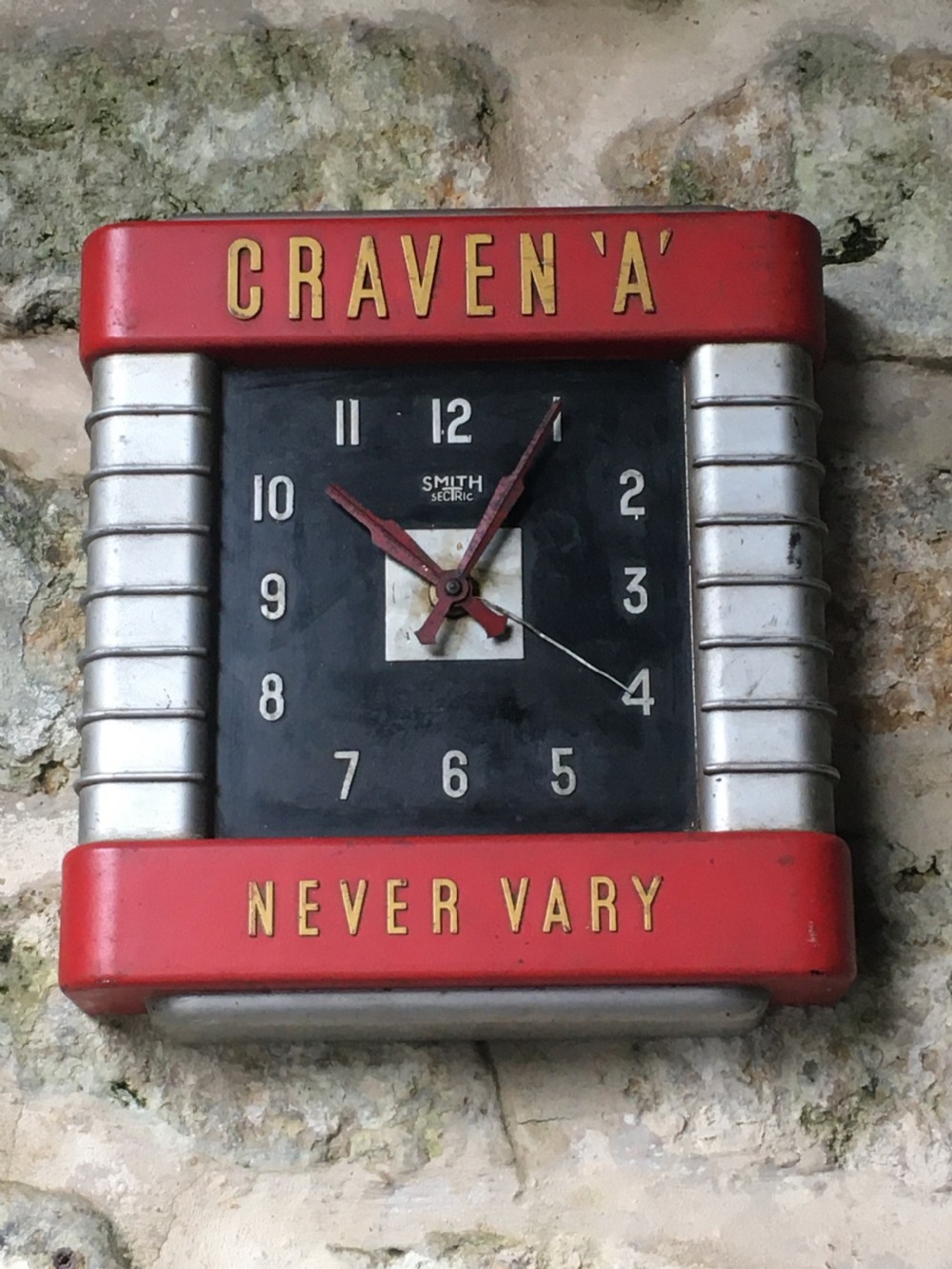 Art Deco Advertising Wall Clock View IX