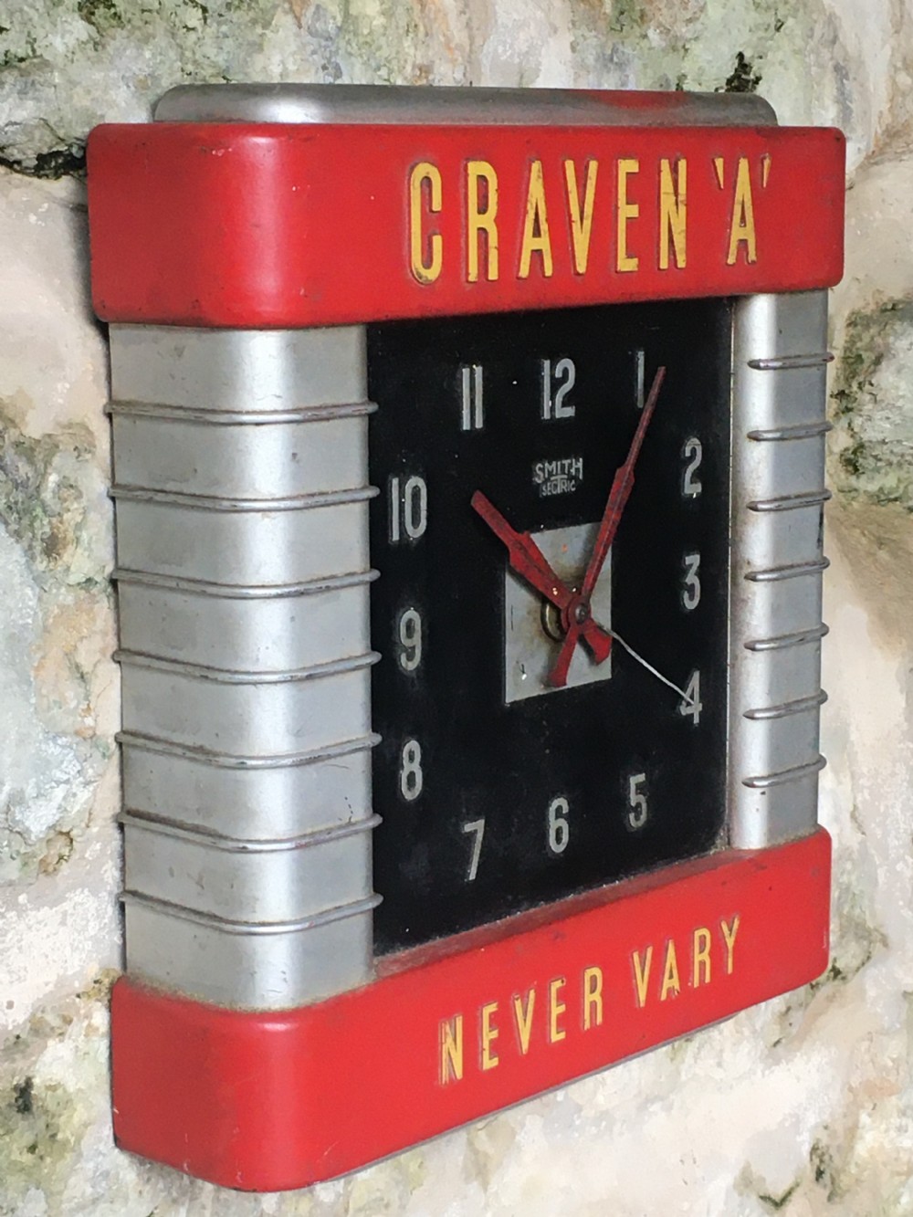 Art Deco Advertising Wall Clock View X