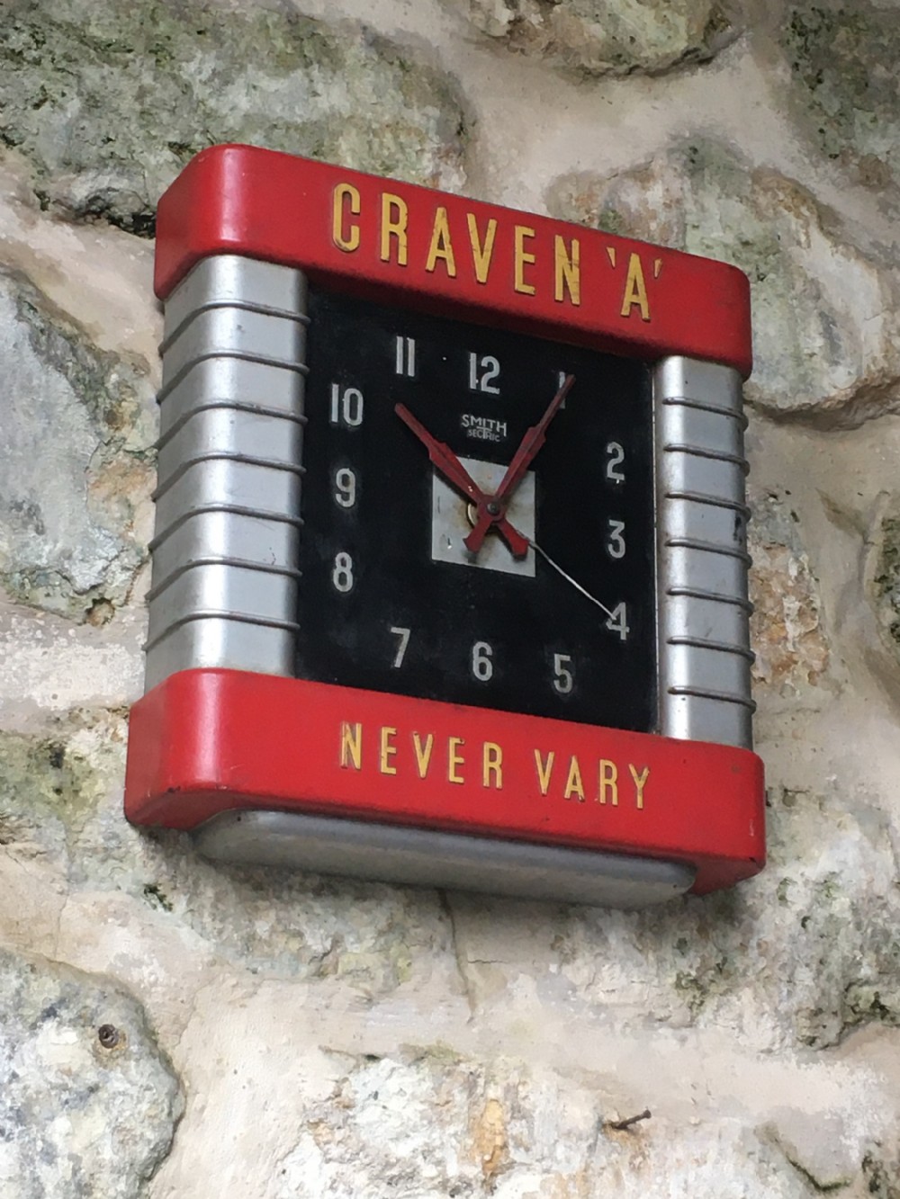 Art Deco Advertising Wall Clock View XI