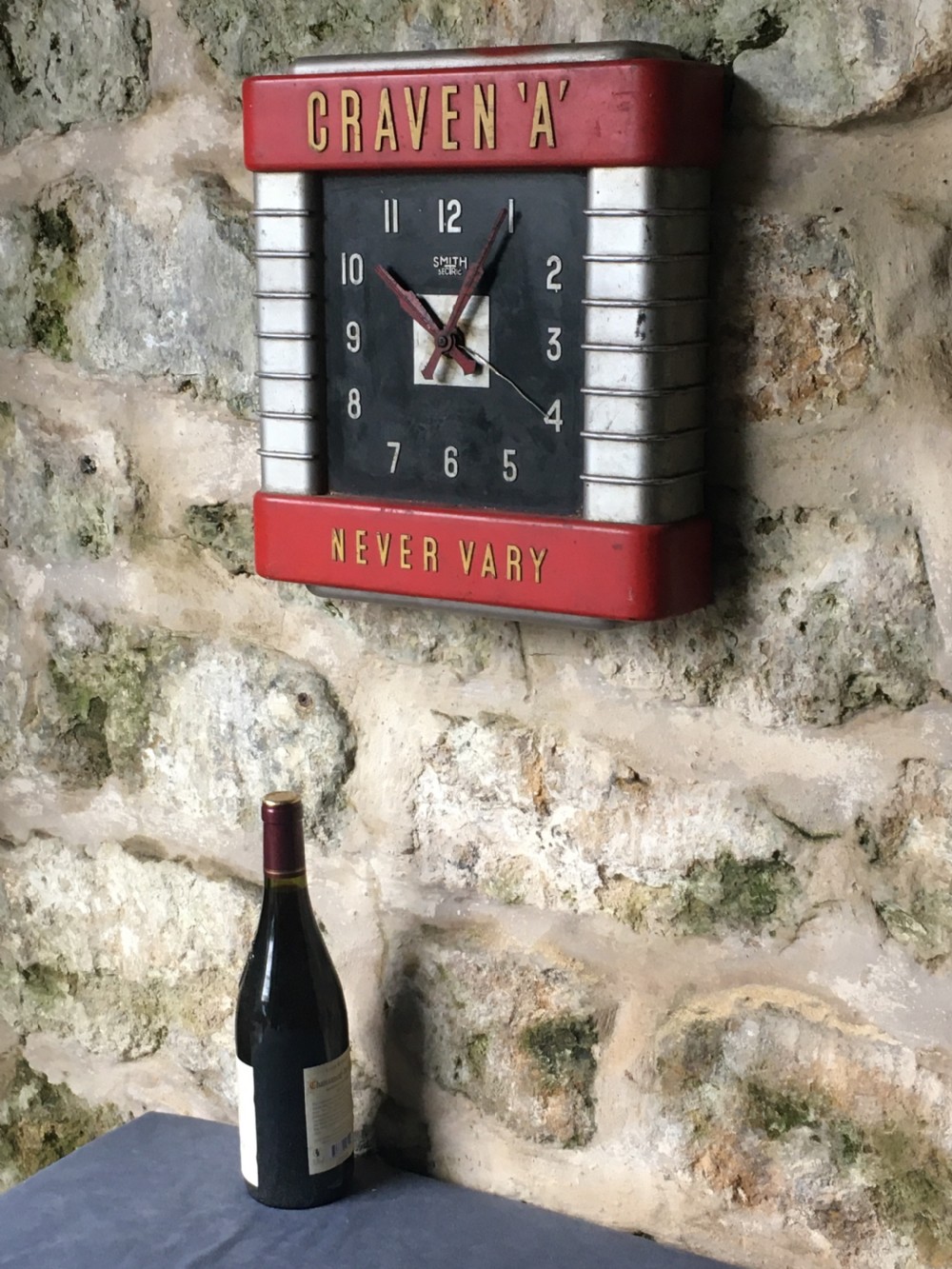 Art Deco Advertising Wall Clock View XV