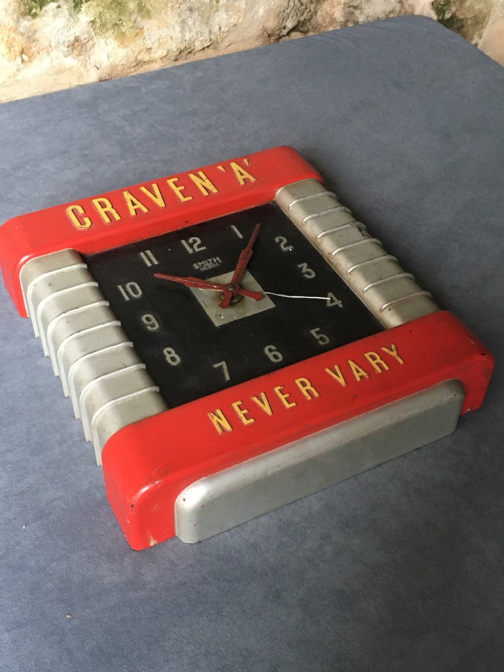 Art Deco Advertising Wall Clock View XIX