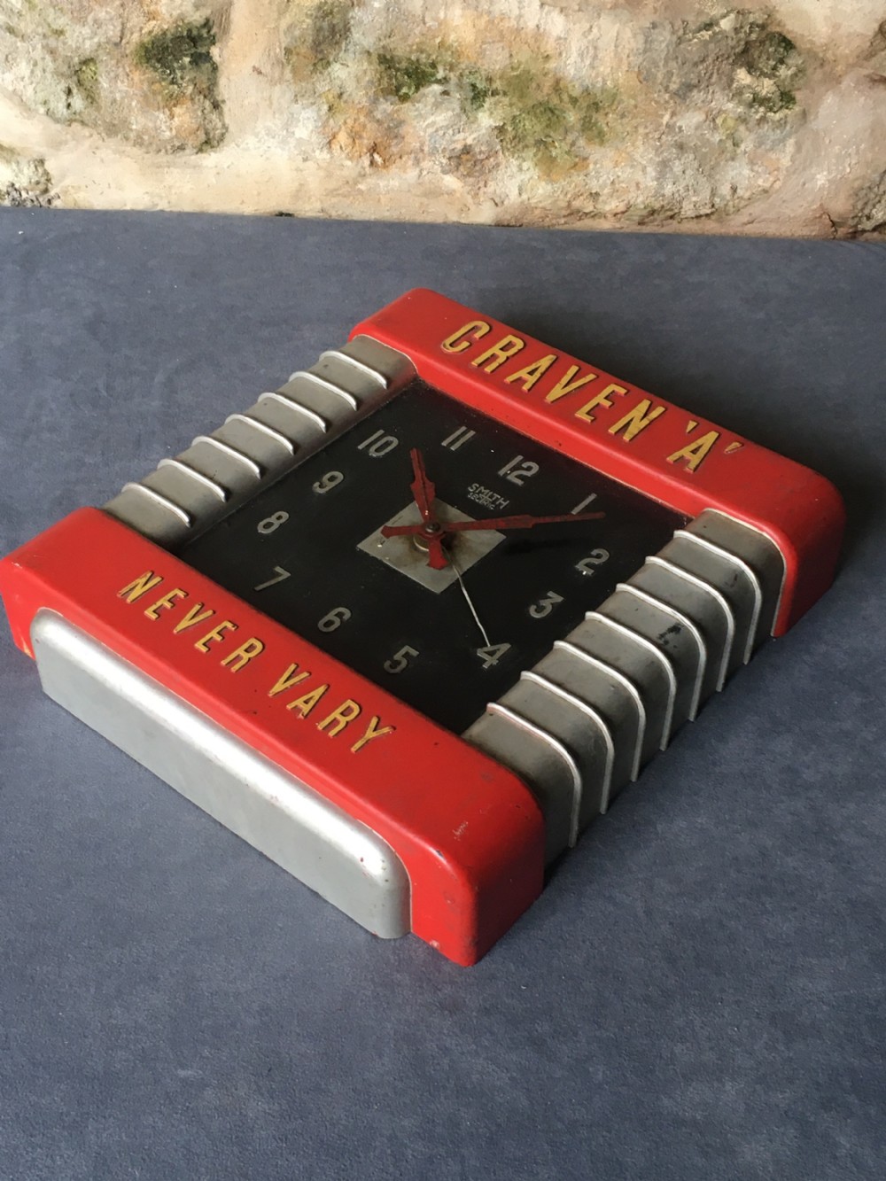 Art Deco Advertising Wall Clock View XX