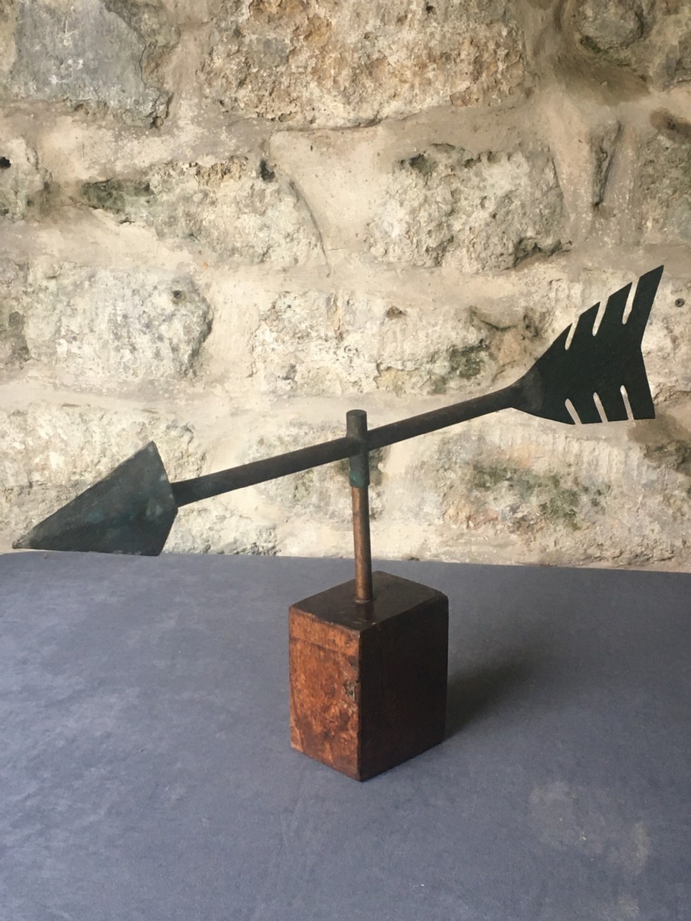 Metalwork: a superb arrow weather vane View XII