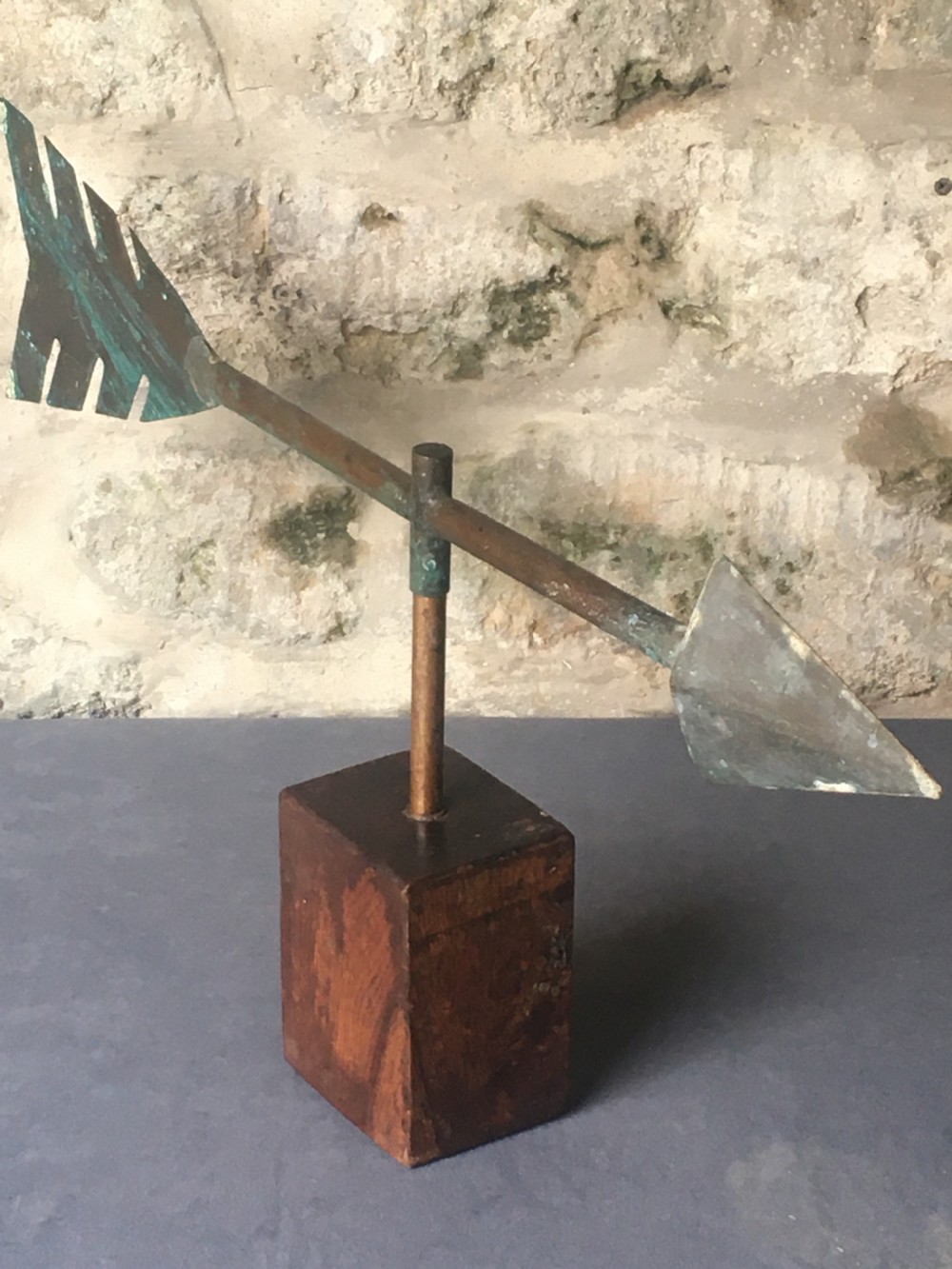 Metalwork: a superb arrow weather vane View VIII