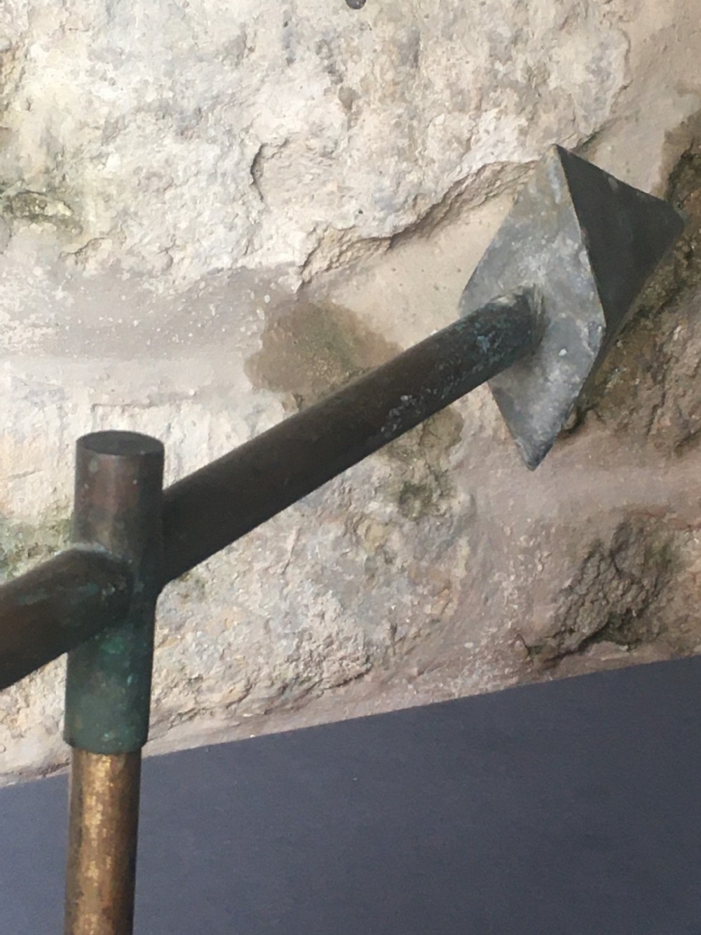 Metalwork: a superb arrow weather vane View X