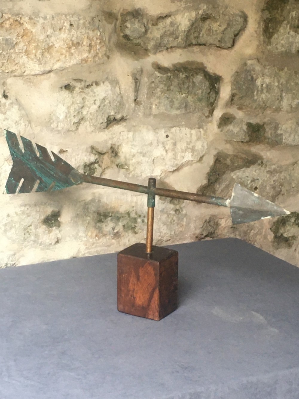 Metalwork: a superb arrow weather vane View XI