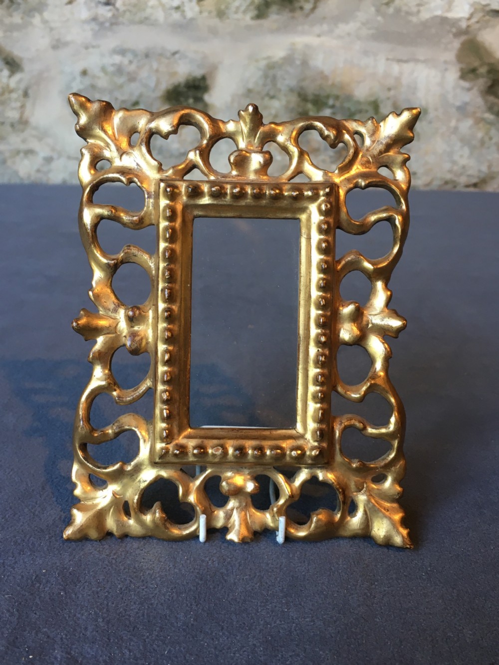 Charming miniature giltwood picture frame View II