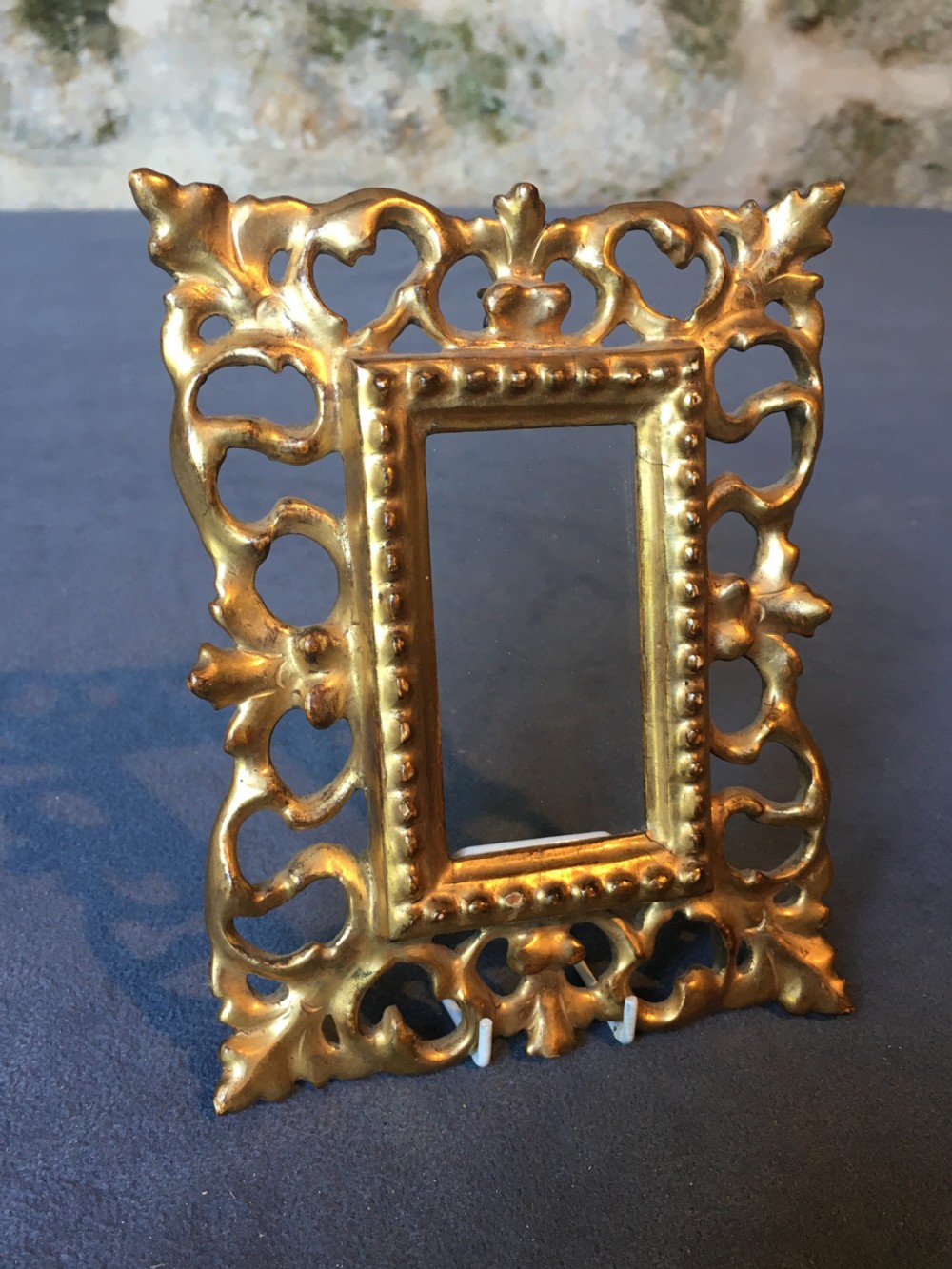 Charming miniature giltwood picture frame View III