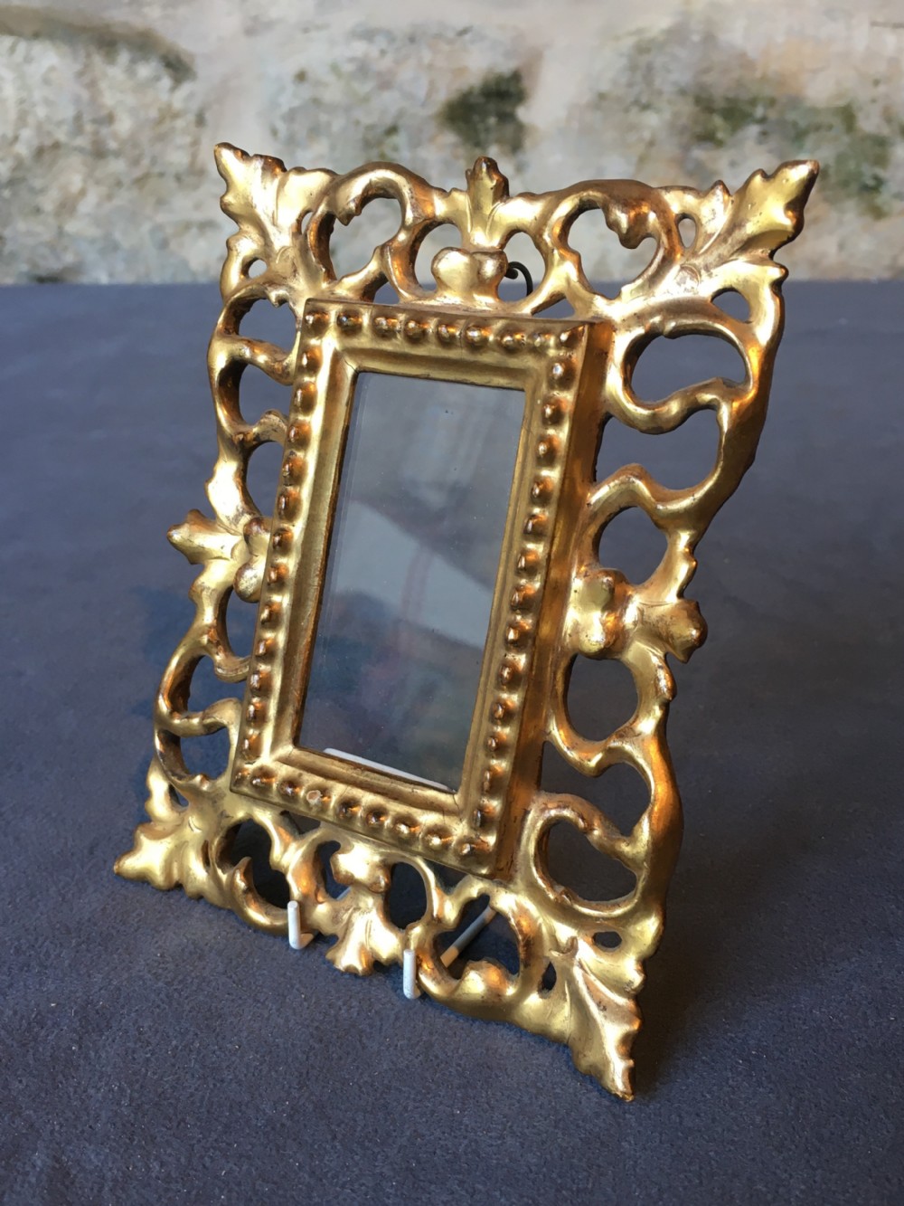 Charming miniature giltwood picture frame View IV