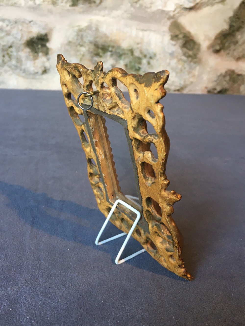 Charming miniature giltwood picture frame View VII