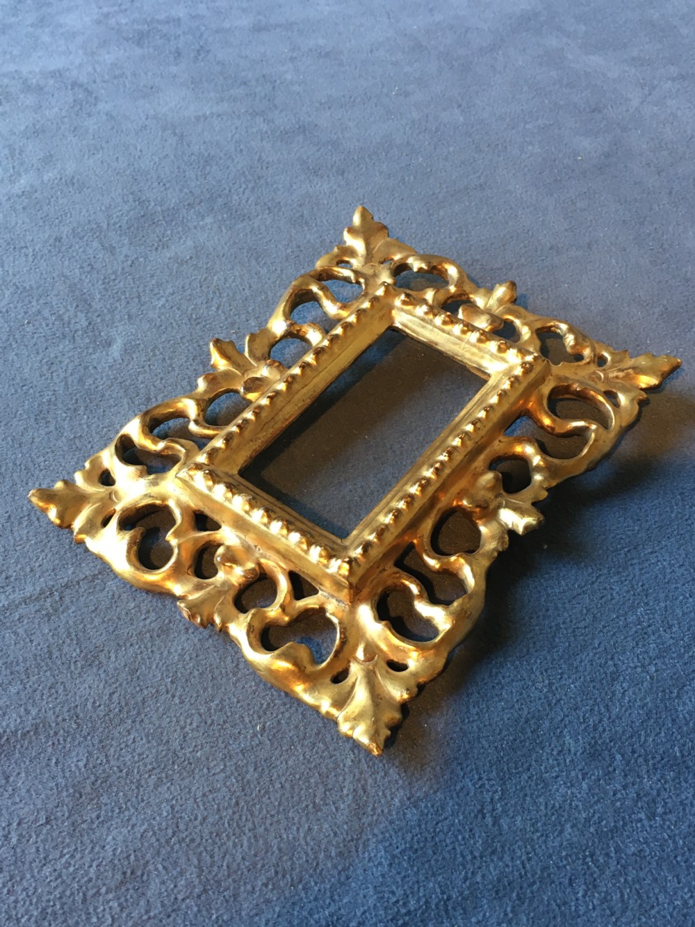 Charming miniature giltwood picture frame View XI