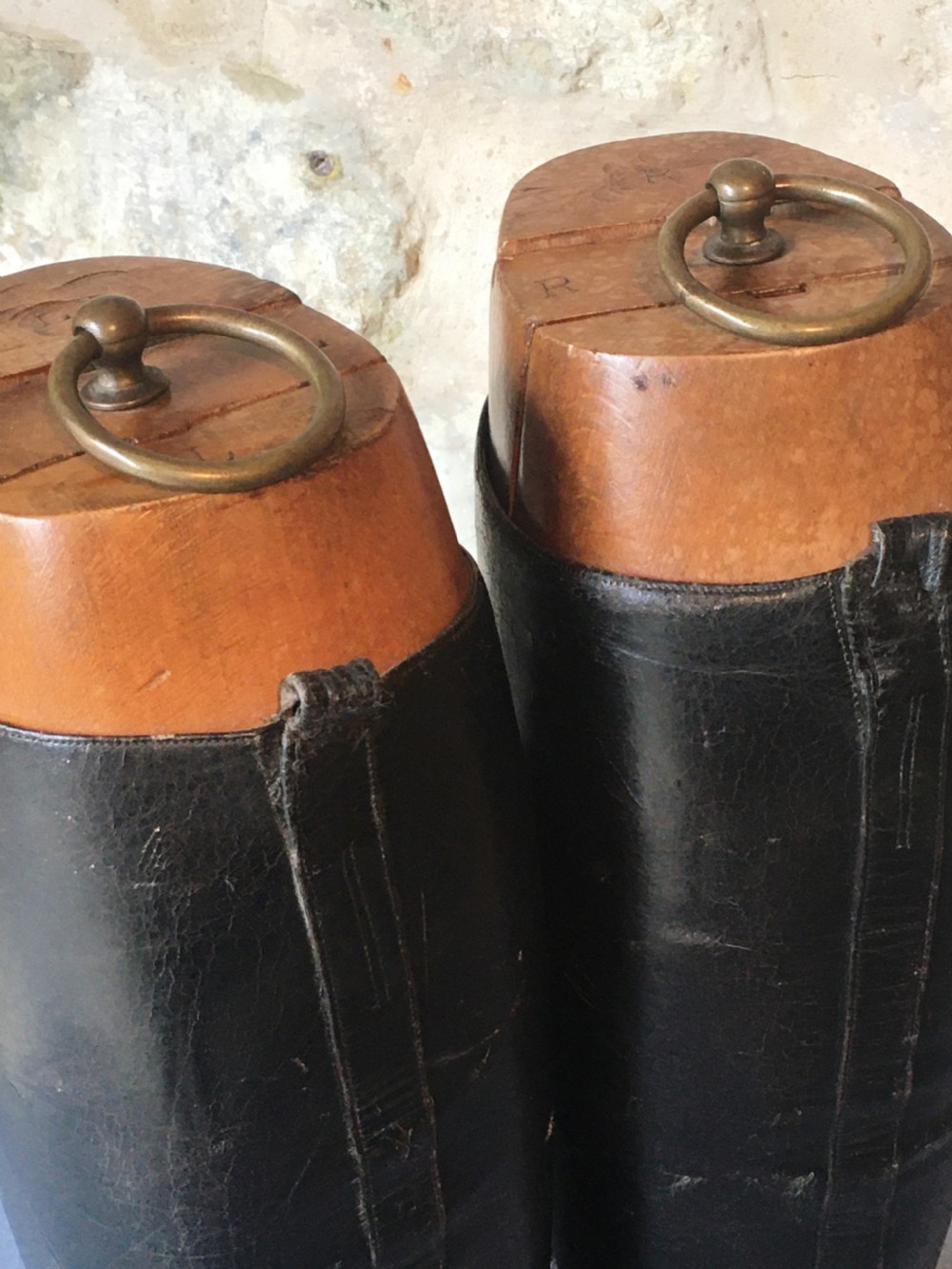 Early 20th century riding boots View IX