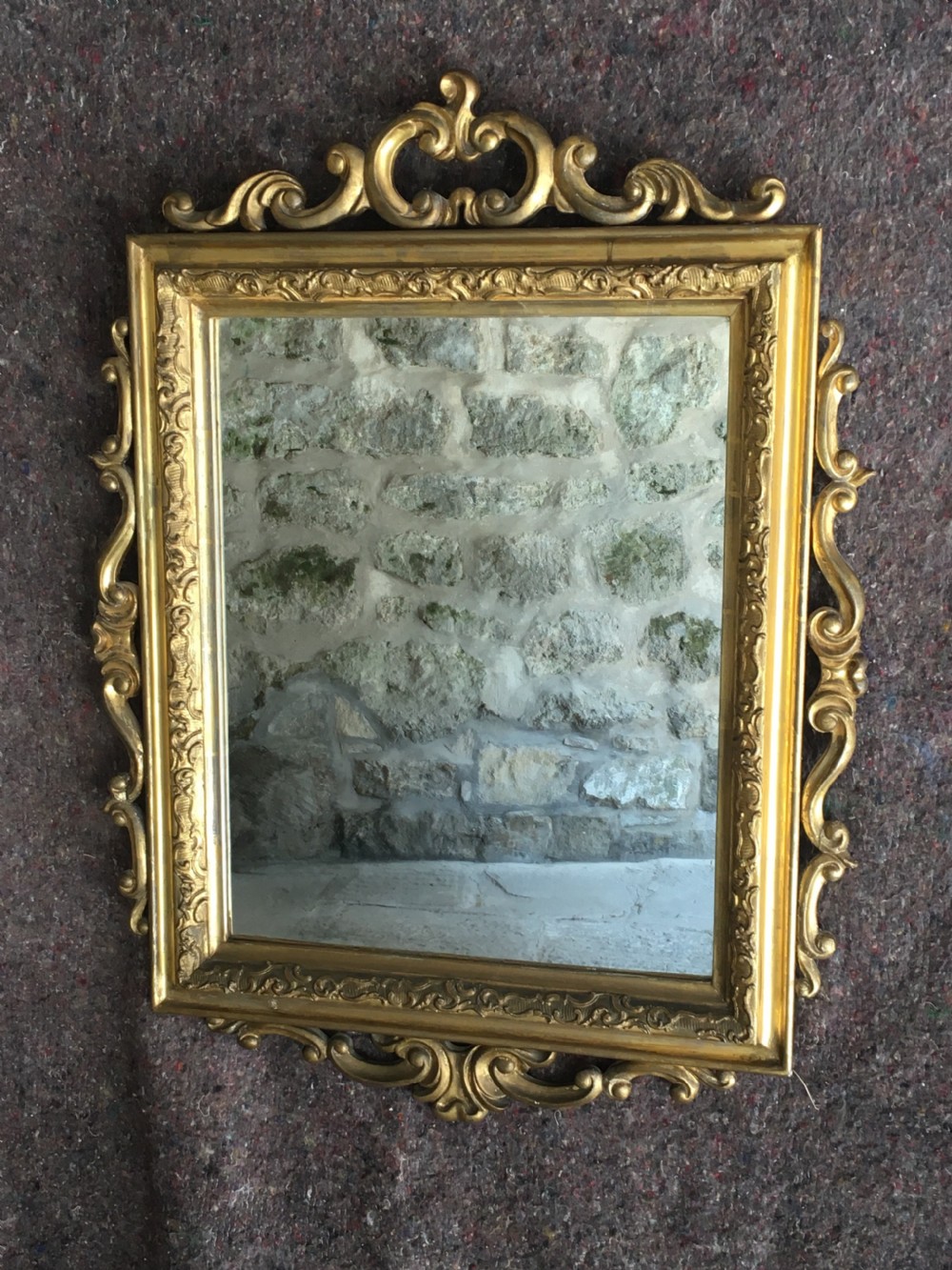 Attractive gilt framed wall mirror View II
