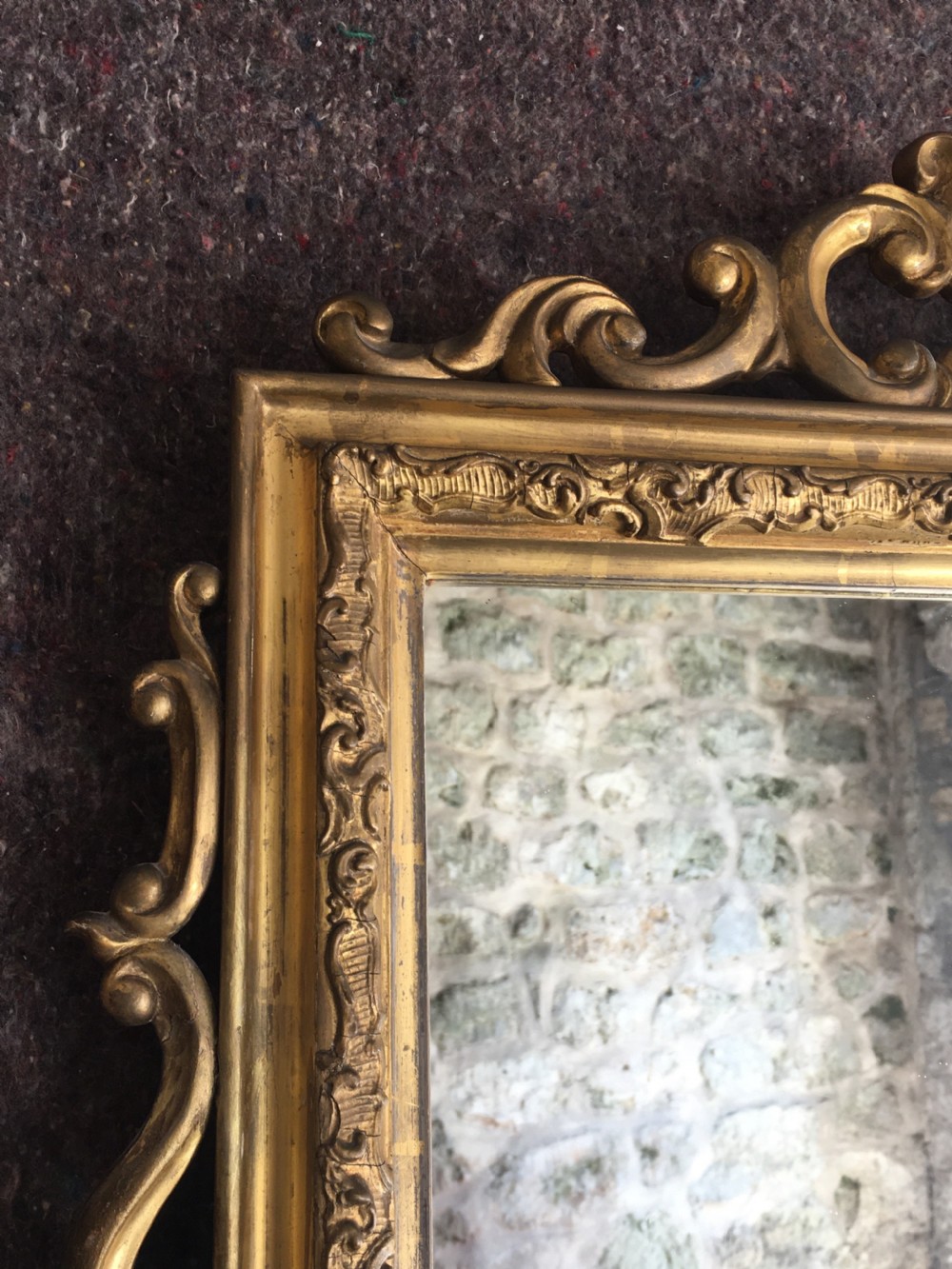 Attractive gilt framed wall mirror View III